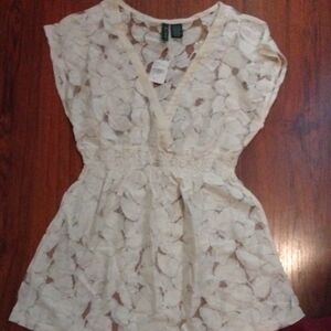 Full Tilt Cream Floral Blouse